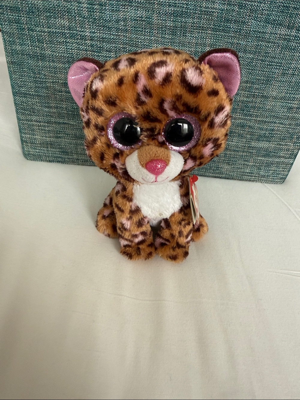 Ty Plush Leopard with Pink Accents